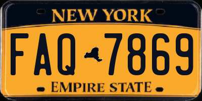 NY license plate FAQ7869