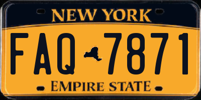NY license plate FAQ7871