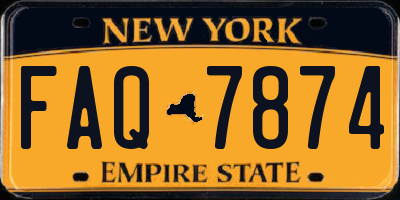 NY license plate FAQ7874