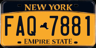 NY license plate FAQ7881