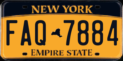 NY license plate FAQ7884