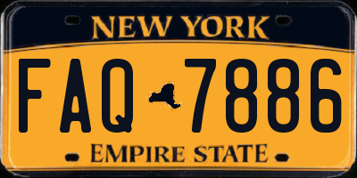 NY license plate FAQ7886