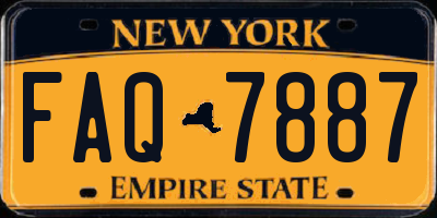 NY license plate FAQ7887