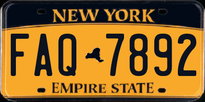 NY license plate FAQ7892