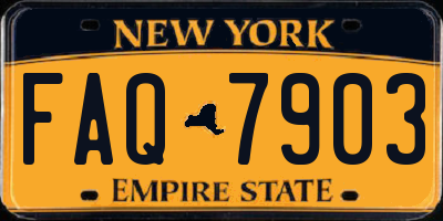 NY license plate FAQ7903
