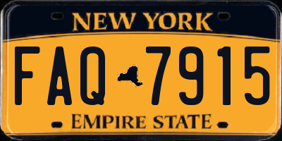 NY license plate FAQ7915