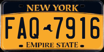 NY license plate FAQ7916