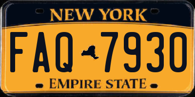 NY license plate FAQ7930