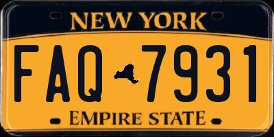 NY license plate FAQ7931
