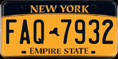 NY license plate FAQ7932