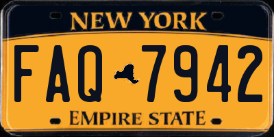 NY license plate FAQ7942