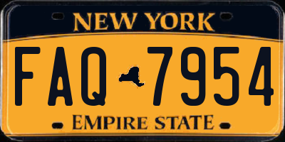 NY license plate FAQ7954