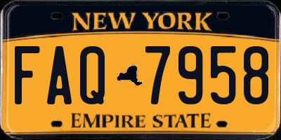 NY license plate FAQ7958