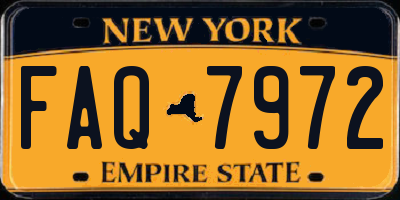 NY license plate FAQ7972