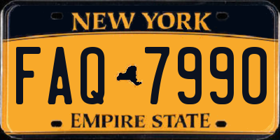 NY license plate FAQ7990