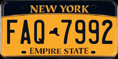 NY license plate FAQ7992