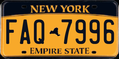 NY license plate FAQ7996