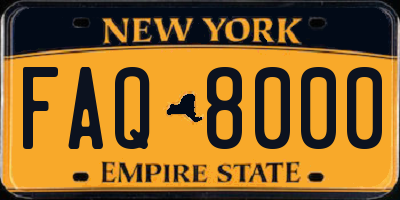 NY license plate FAQ8000