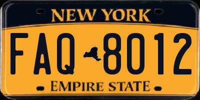 NY license plate FAQ8012