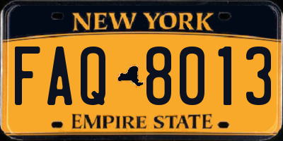 NY license plate FAQ8013