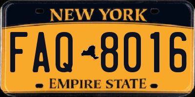 NY license plate FAQ8016