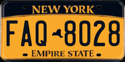 NY license plate FAQ8028