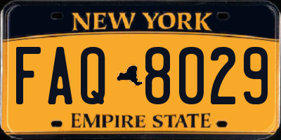 NY license plate FAQ8029