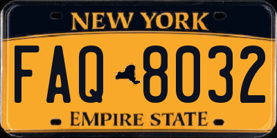 NY license plate FAQ8032