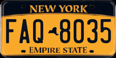 NY license plate FAQ8035