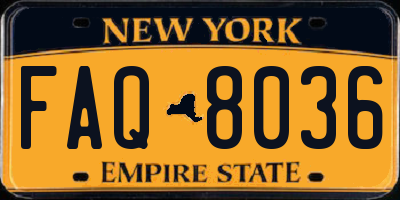 NY license plate FAQ8036