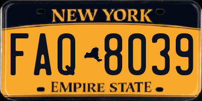 NY license plate FAQ8039