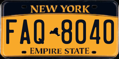 NY license plate FAQ8040