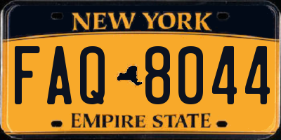 NY license plate FAQ8044