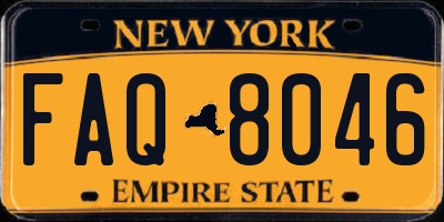 NY license plate FAQ8046