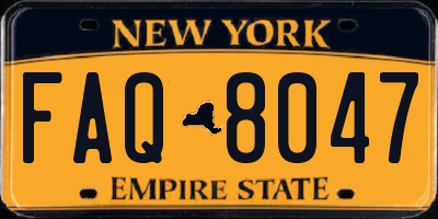NY license plate FAQ8047