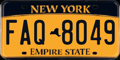NY license plate FAQ8049