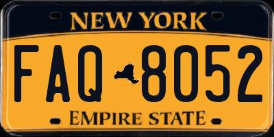 NY license plate FAQ8052