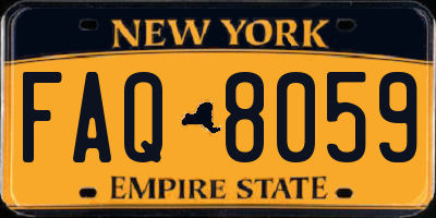 NY license plate FAQ8059