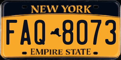 NY license plate FAQ8073