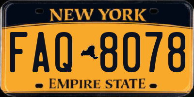 NY license plate FAQ8078