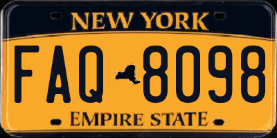 NY license plate FAQ8098