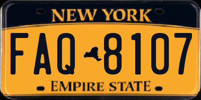 NY license plate FAQ8107