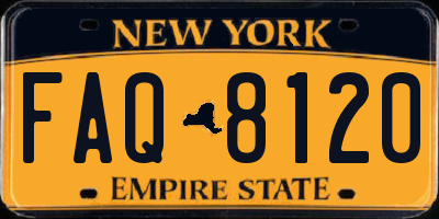 NY license plate FAQ8120