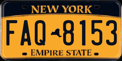 NY license plate FAQ8153