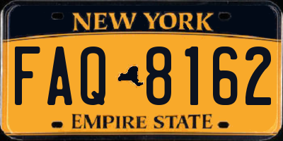 NY license plate FAQ8162