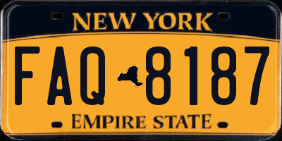 NY license plate FAQ8187