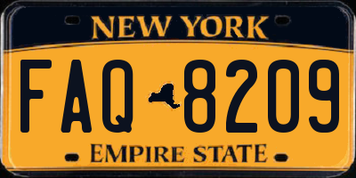 NY license plate FAQ8209