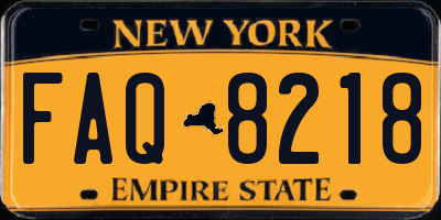 NY license plate FAQ8218