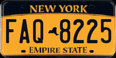 NY license plate FAQ8225