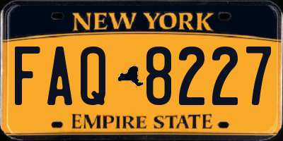 NY license plate FAQ8227